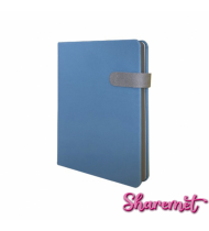 Termo Deri Kapaklı ( 15 x 21 cm ) Mıknatıs ve Kenarları Boyalı Mıknatıslı Defter